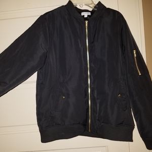 Olivia Grey Bomber Jacket